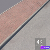 Sidewalk 5 3D Model Vray