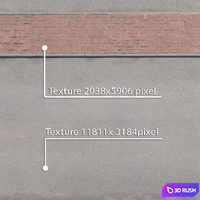 Sidewalk 5 3D Model Vray
