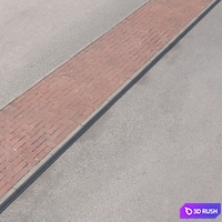 Sidewalk 5 3D Model Vray
