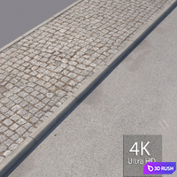 Sidewalk 6 3D Model Vray
