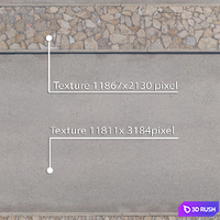 Sidewalk 9 3D Model Vray