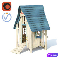 Kompan Robinia NRO405 Village House 3D Model Corona
