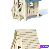 Kompan Robinia NRO405 Village House 3D Model Corona
