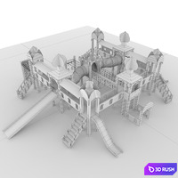 Game complex "Vologda Kremlin" 3D Model Corona