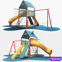 Children's playground 3D Model Corona