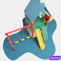 Children's playground 3D Model Corona