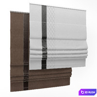 Roman Blind 60 3D Model Vray