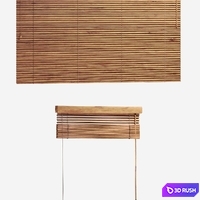 Wooden blinds 25mm, 2 options of width 90 and 180cm 3D Model Vray, Corona