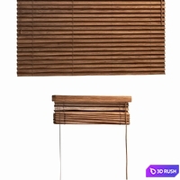 Wooden blinds 50mm, 2 options of width 90 and 180cm 3D Model Vray, Corona