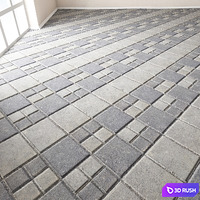 Pavement plate (Floor_014) 3D Model Vray