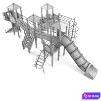 Children's game complex 13 3D Model Vray