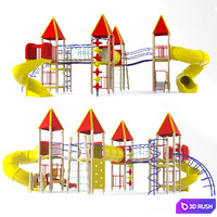 Children's game complex 22 3D Model Vray