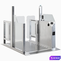 Security Gates / Turnstile 3D Model Vray, Corona