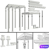 Formwork for construction 3D Model Vray, Corona
