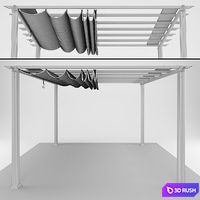 Paragon florence pergola 3D Model Vray, Corona