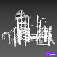 KOMPAN. "TOWER WITH SLOT" and "OASIS - SAND CREATIVITY" 3D Model Corona