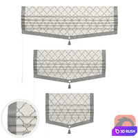 Set of Roman curtains MARIT (ISLA) 3D Model Corona