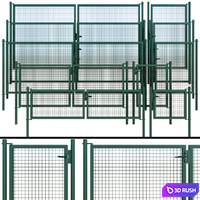 Gate, wicket 3D Model Vray, Corona