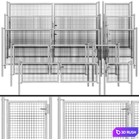 Gate, wicket 3D Model Vray, Corona