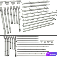 Elements of the drainage system 3D Model Vray, Corona