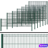 Fence for gates and gates 3D Model Vray, Corona