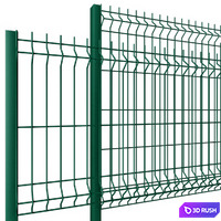Fence for gates and gates 3D Model Vray, Corona