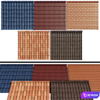 Metal tile and ceramic tile 3D Model Vray