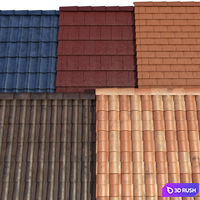 Metal tile and ceramic tile 3D Model Vray