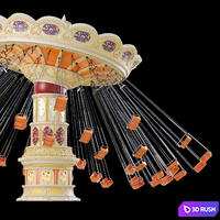 Attraction. Carousel 3D Model Corona