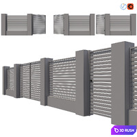 Fence_01 3D Model Vray, Corona