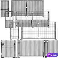 Oar gate, gate for building, a site 3D Model Vray, Corona