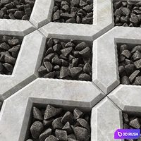 Eco Parking pebble / Eco parking with pebbles 3D Model Vray
