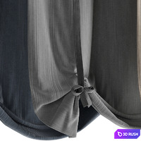 Roman blinds 20 3D Model Vray