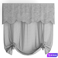 Roman blinds 20 3D Model Vray