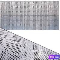 Perforated metal panel N23 3D Model Vray