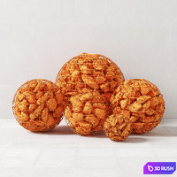 Gabion sphere rock stone 3D Model Vray