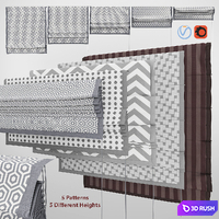 Roman curtain 3 3D Model