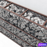 Gabion stone big / Gabion stone big 3D Model Vray