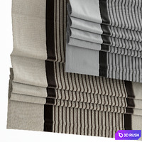 Roman curtain 64 3D Model Vray