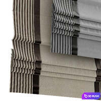 Roman curtain 66 3D Model Vray