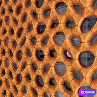 Bionica decorative facade 3D Model Vray