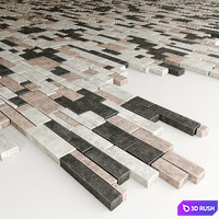Paving brick clincer 3D Model Vray