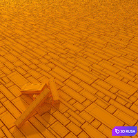 Paving brick clincer 3D Model Vray
