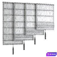 Roman curtain 70 part 1 3D Model Vray