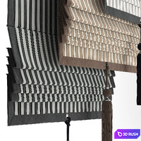 Roman curtain 70 part 2 3D Model Vray