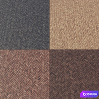 Brick paving slabs Type 3 3D Model Vray, Corona
