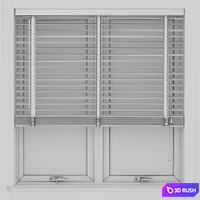 Wood Blinds Venetian 2 (120cm) 3D Model Vray, Corona