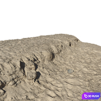 Sandy cliff 3D Model Vray