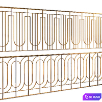 Fence set 03 3D Model Vray, Corona