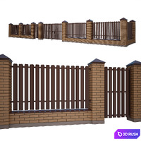 Fencing 3D Model Vray
